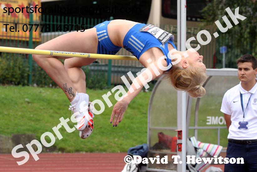 Womens heptathlon high jump, EAP International Cominted Events, Hexham. Photo: David T. Hewitson/Sports for All Pics